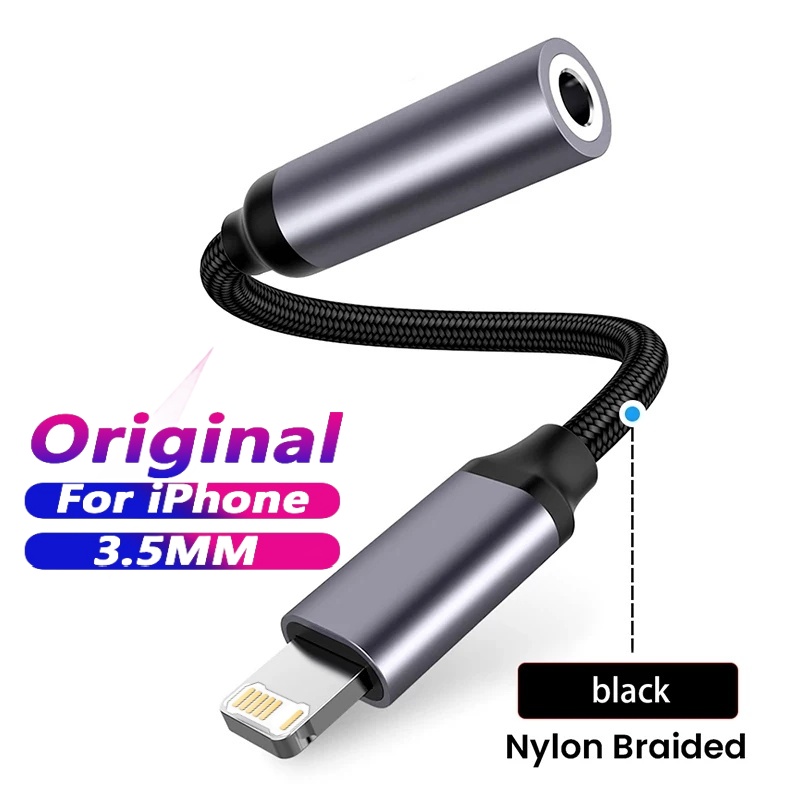 Wired Earphone Lightning - Kabel AUX 3,5 mm Jack 8-pinowy