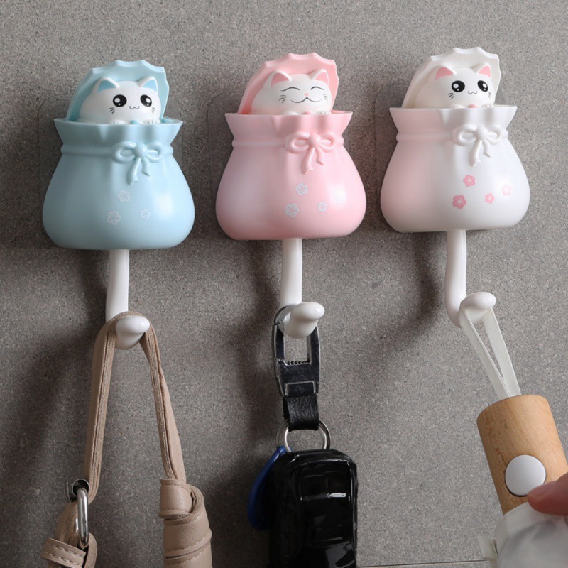 Tablet Cute Accessories - Domowy kot kreskówkowy haczyki dekoracyjne uchwyt