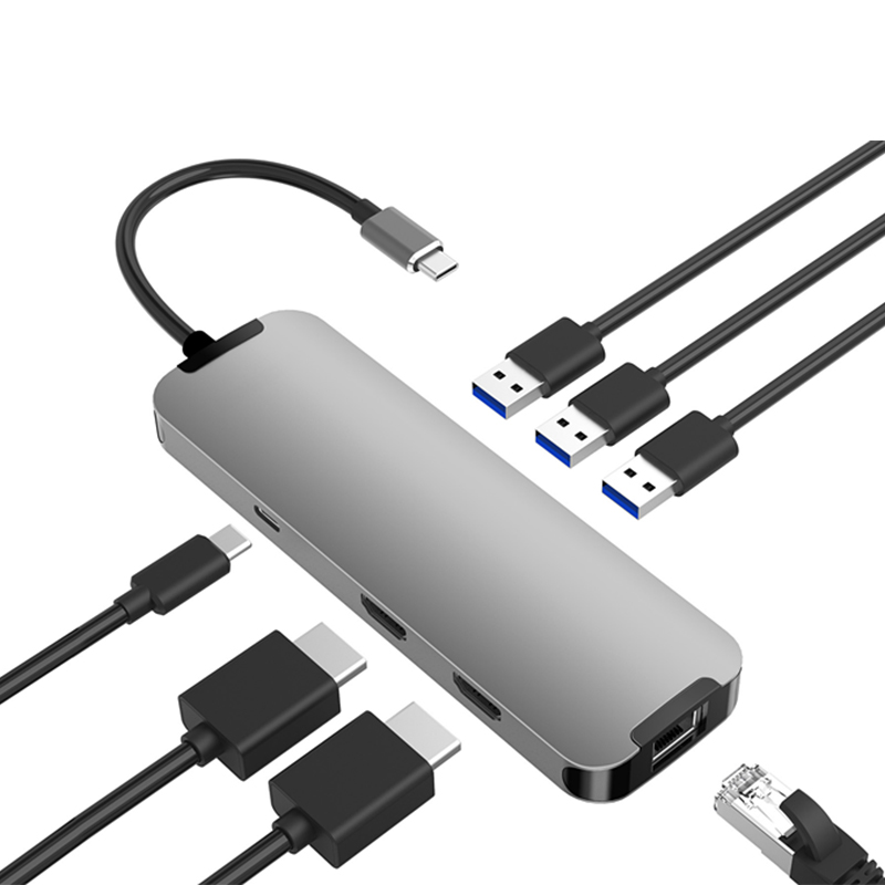 Usb Hub Type C - Uniwersalny adapter hub OEM, kompatybilny z