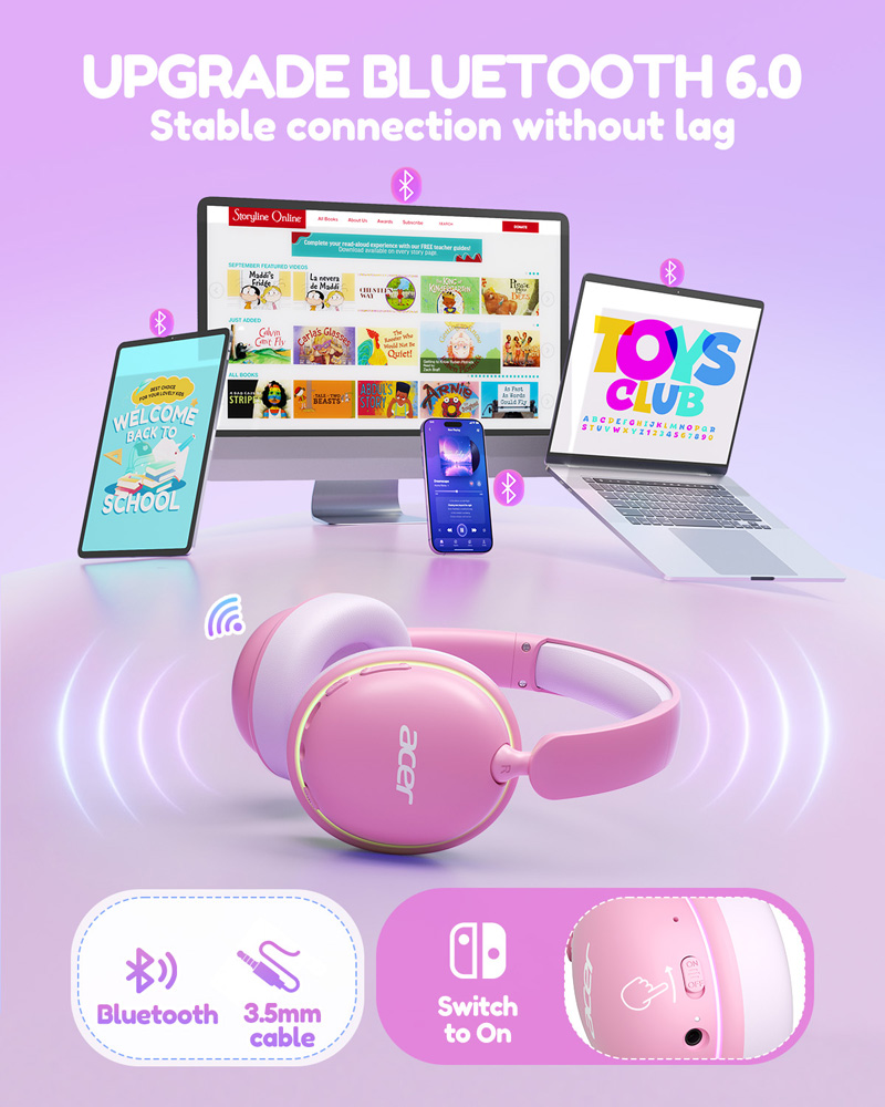 Słuchawki Acer Kids Bluetooth  – Wired Earphone Lightning recenzja i cena